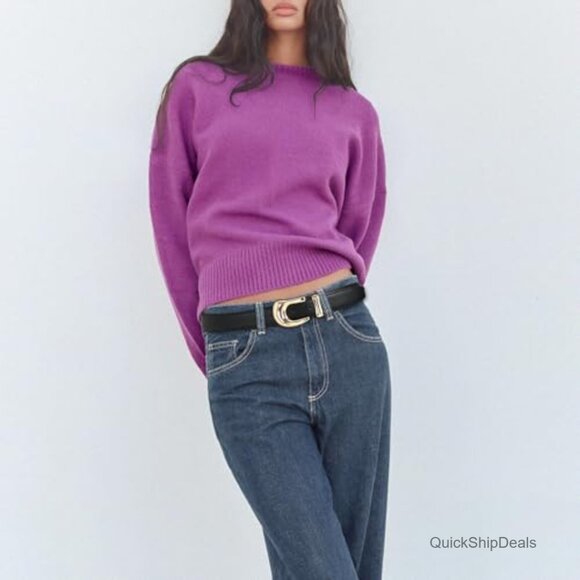 Genuine Leather Belt with Gold Buckle for Women main image 7